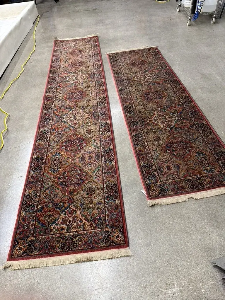 A pair of American made Karastan runners at the Fiber Specialties Boise shop