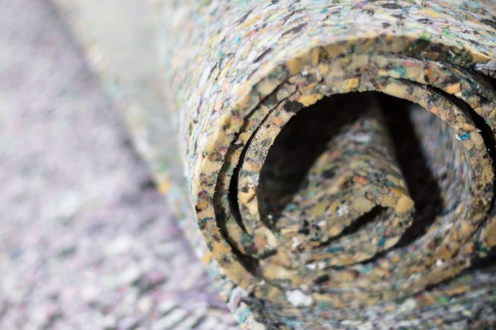 Close up of rug padding showing modern rug pad technology